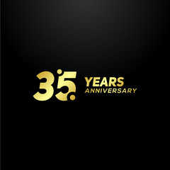35 Years Anniversary Vector Design