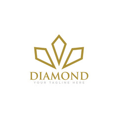 Diamond Logo Design Vector Illustration