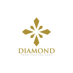 Diamond Logo Design Vector Illustration
