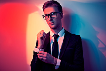 contemporary serious businessman