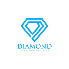 Fototapeta premium Diamond Logo Design Vector Illustration