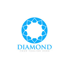 Diamond Logo Design Vector Illustration