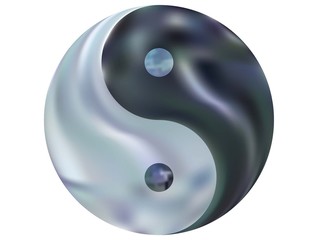 Smooth background in the form of yin yang.