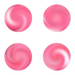 Collection of round blurred backgrounds.