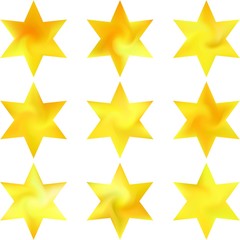Kit of hexagram abstract backgrounds.