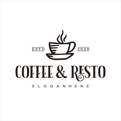 Restaurant logo, Vector illustration restaurant logo template