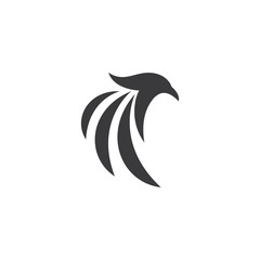 Naklejka premium Falcon Eagle Bird Logo Template