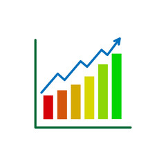 Infographic icons in a trendy flat design