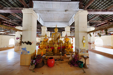Wat Photharam an old temple built since reign of King Rama III by people of Laos who migrated from Vientiane located at Ban Dong Bang, Na Dun, Maha Sarakham