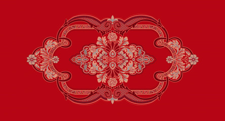 Artistic expression of Oriental culture，in Chinese national style,new year wallpaper,traditional design patterns，patterns with national characteristics