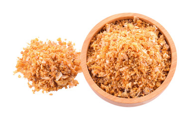 Garlic fry isolated on a white background