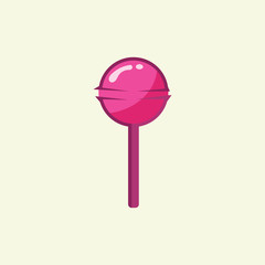 Sweet Candy Lollipop Realistic vector Background template Illustration