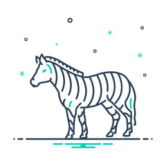 Mix icon for zebra