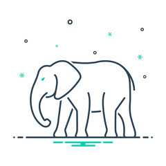 Mix icon for elephant