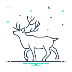 Mix icon for reindeer