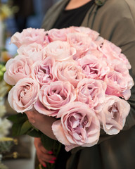 Beautiful bouquet of bright and colorful flowers