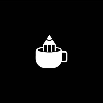 coffee and pencil logos for restaurants, designers and artists