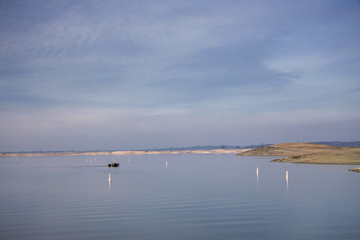 Fishing Boat on Lake Folsom California
