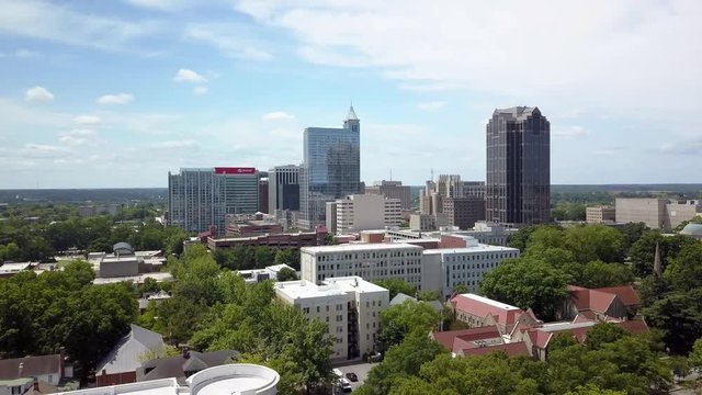 Aerial Raleigh NC, Capital of the State of North Carolina