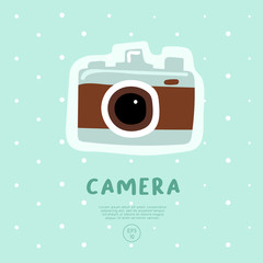 Fototapeta premium Vocabulary of stuffs : Vector Illustration
