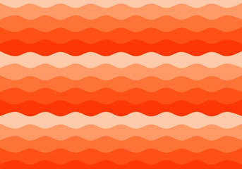 Abstract pattern white orange waves tone background vector.