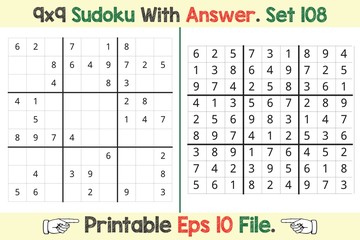 Advance Sudoku Puzzle Games Easy to Hard with Answer