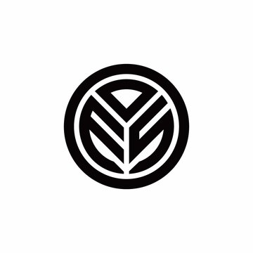 recommend clip art: ES monogram logo with circle outline design template