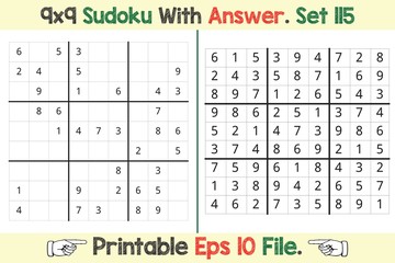 Advance Sudoku Puzzle Games Easy to Hard with Answer