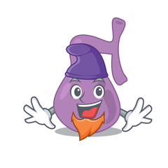 An adorable cartoon design of gall bladder as an Elf fairytale character