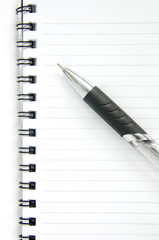 A Pen on notebook.