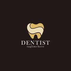 dentist logo icon vector isolated