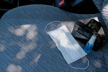 Photographers must place alcohol on their nose and mouth masks. Before leaving the house during the Covid 19 period