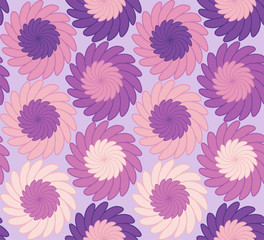 Fototapeta na wymiar Seamless repeating pattern of flowers