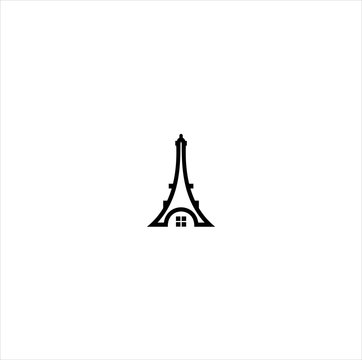 Eiffel tower icon simple style Royalty Free Vector Image