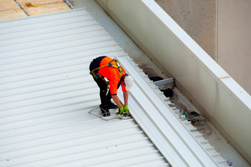 Roof Work Renovation in the City