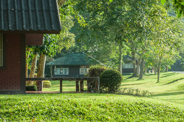 Closeup of Home stay in the National park, Sukhothai, Thailand