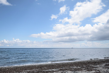 Cloudy summer days at Therma Beach - Therma, Samothraki island, Greece, Aegean sea