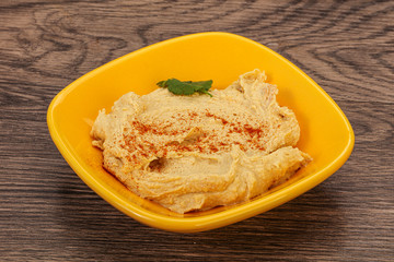 Vegan dietary cusine - humus snack