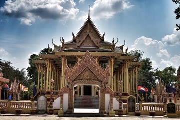 Naklejka premium Temple in the province of Battambang