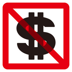 ドル禁止マーク
