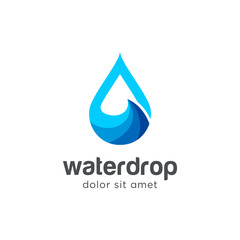 Water Drop Logo Design Vector Template