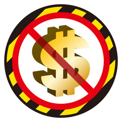 ドル禁止マーク