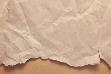 Fototapeta na wymiar wrinkled or crumpled paper as background