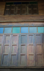 background of wood window