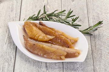 Pickled herring caviar