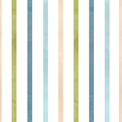 Beautiful seamless pattern with watercolor colourful pastel shades stripes. Stock minimalist illustration.