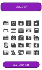 binder icon set