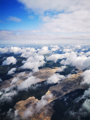 clouds and sky from the aircraft