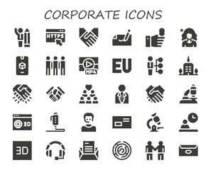 corporate icon set