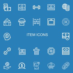 Editable 22 item icons for web and mobile